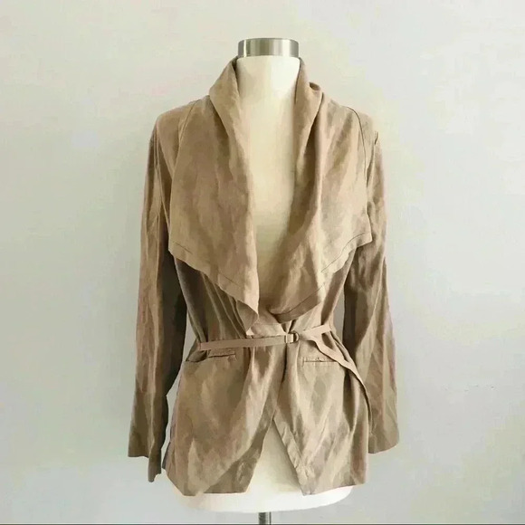 Brochu Walker Linen Blend Waterfall Jacket - Picture 2 of 9